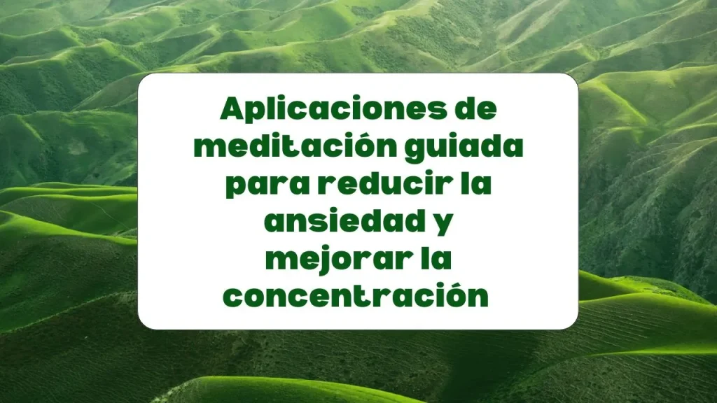 Las mejores aplicaciones de meditación guiada para mejorar la concentración