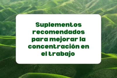 suplementos para mejorar la concentración en el trabajo