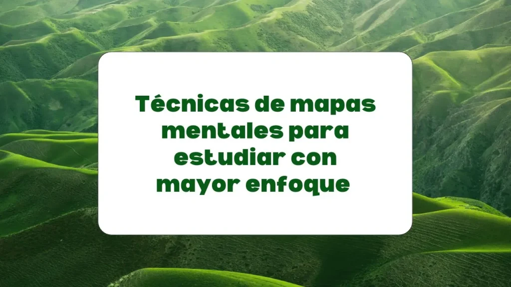 Mapas mentales para estudiar