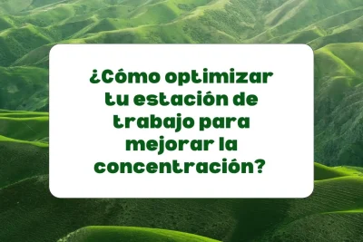 Cómo optimizar la estación de trabajo para mejorar la concentración