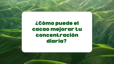 Usa el cacao para mejorar la concentración