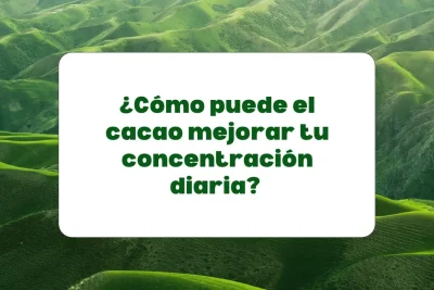 Usa el cacao para mejorar la concentración