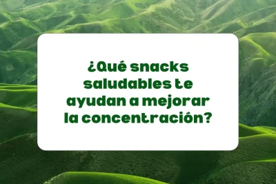 Snacks saludables para mejorar la concentración